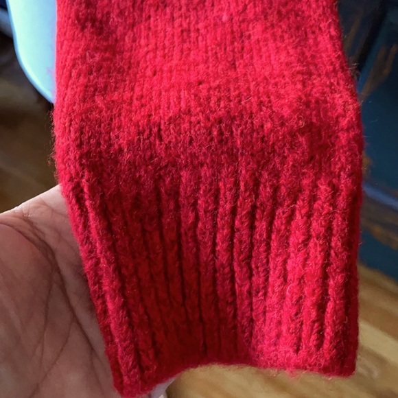 Please Red Wool Sweater, Size S - Picture 9 of 13